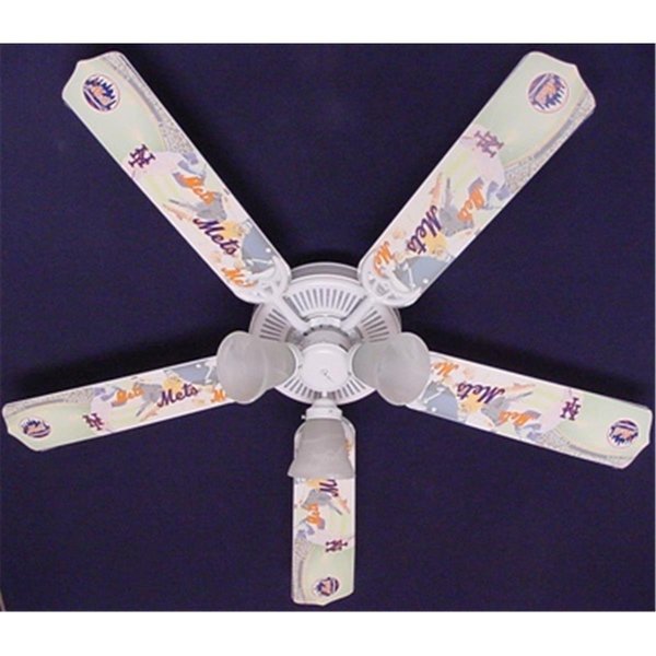 Lightitup MLB York Mets Baseball Ceiling Fan 52 In. LI2543835